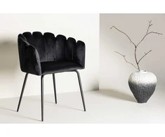 Venture Design Kėdė su rankenėlėmis, Limhamn, 54x61x76.56 cm, juoda