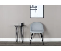 Venture Design Kėdė, švelnus matinis 2 vnt., 57x50x76.5 cm, šviesiai pilka