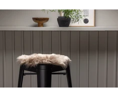 Venture Design Kėdės pagalvė, Katy poliesteris dirbtinė kailio imitacija, 34 cm, ruda