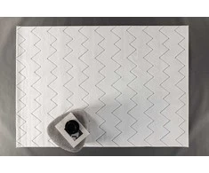 Venture Design Kilimas, Fia poliesterinis plaukotas, 290x200 cm, Balta