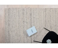 Venture Design Kilimas, Ganga vilna, 201x303 cm, Balta