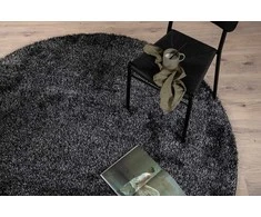 Venture Design Kilimas, Mattis poliesteris, ø200 cm, Antracinės spalvos