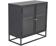 Venture Design Knygų lentyna, Bakal, 85x40 cm, Juoda