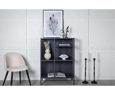 Venture Design Knygų lentyna, Misha, 80x40x110 cm, Pilka