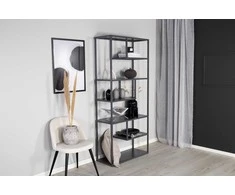 Venture Design Knygų lentyna, Plienas, 85x188 cm, Šviesiai pilka