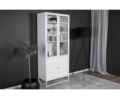 Venture Design Knygų spinta Bakval Balta Plienas