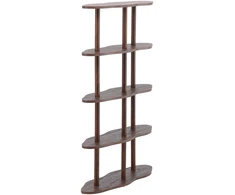 Venture Design Knygų spinta Moln 105x30x140 cm Mocca MDF