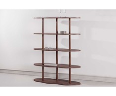 Venture Design Knygų spinta Moln 105x30x140 cm Mocca MDF