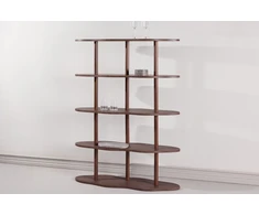 Venture Design Knygų spinta Moln 105x30x140 cm Mocca MDF