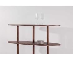 Venture Design Knygų spinta Moln 105x30x140 cm Mocca MDF