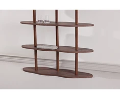 Venture Design Knygų spinta Moln 105x30x140 cm Mocca MDF