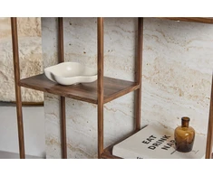 Venture Design Knygų spinta Staal 80x26x81 cm Graikinis riešutas Plienas