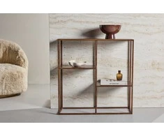 Venture Design Knygų spinta Staal 80x26x81 cm Graikinis riešutas Plienas