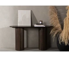 Venture Design Konsolinis stalas, Bianca, 40x130 cm, Mocca