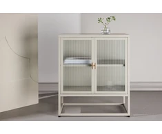 Venture Design Laikymo spintelė Garis smėlio spalvos, stiklas, plienas