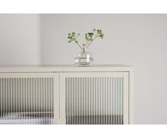 Venture Design Laikymo spintelė Garis smėlio spalvos, stiklas, plienas