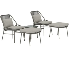 Venture Design Lauko poilsio baldų komplektas Zakynthos rudas