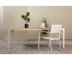 Venture Design Lauko stalas, Break, 205x90 cm, Bežinis