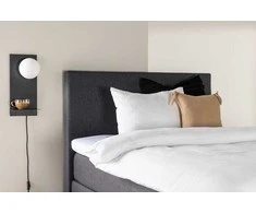 Lova Venture Design Loftas, Toledo, 120x200 cm, Tamsiai pilka