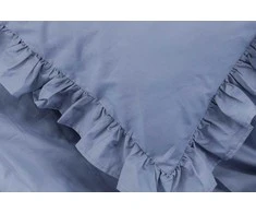 Venture Design Ložės komplektas „Levi“ su volanu, 150x200 cm, mėlyna