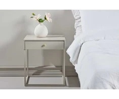 Venture Design Naktinis staliukas Bakal Smėlio spalvos Plienas