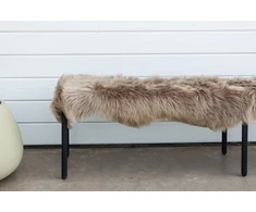 Venture Design Netikra kailinė antklodė, Katy poliesteris, 180x55 cm, ruda