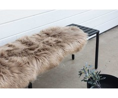 Venture Design Netikra kailinė antklodė, Katy poliesteris, 180x55 cm, ruda