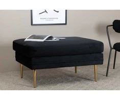 Venture Design Otomano, Boom, 90x70x49 cm, Juoda