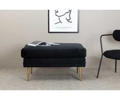 Venture Design Otomano, Boom, 90x70x49 cm, Juoda