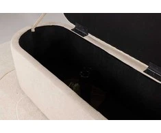 Venture Design Otomano, Potenza, 130x47 cm, Balta