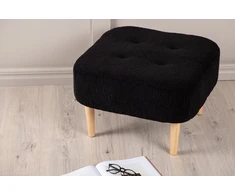 Venture Design Ottomanas/Pufas, Salina, 59x59x40 cm, Juoda