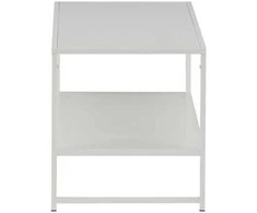 Venture Design Pabaigos stalas, Plienas, 43x102 cm, Balta