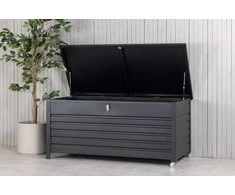 Venture Design Pagalvėlių dėžė Elsa 130x60x60 cm Juoda