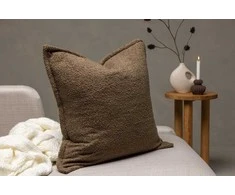 Venture Design Pagalvės užvalkalas, Tuva Teddy kailis, 60x60 cm, rudas