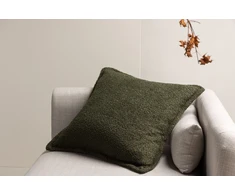 Venture Design Pagalvės užvalkalas, Tuva Teddy kailis, 60x60 cm, Tamsiai žalia