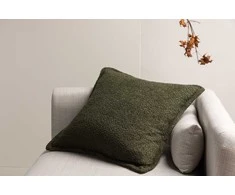 Venture Design Pagalvės užvalkalas, Tuva Teddy kailis, 60x60 cm, Tamsiai žalia