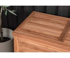 Venture Design Pagalvių dėžė Trento 50x130x60 cm natūralaus tikmedžio