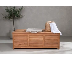 Venture Design Pagalvių dėžė, Trento, 70x130x46 cm, Natūrali, Tikas