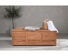 Venture Design Pagalvių dėžė, Trento, 70x130x46 cm, Natūrali, Tikas