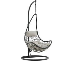 Venture Design Pendanti kėdė, Vide, 95x196x95 cm, Juoda
