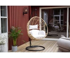 Venture Design Pendanti kėdė, Viga, 160x186x105 cm, Baltos spalvos