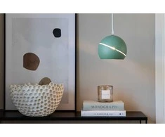 Venture Design Pendentinė lempa, baltos spalvos, D180*A150 cm, žalia