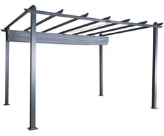 Venture Design Pergola, Lazio, 295x245x395 cm, Pilka