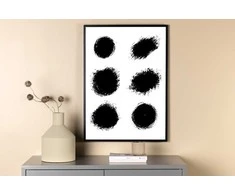 Venture Design Plakatas, Taškai, 50x70 cm, Balta