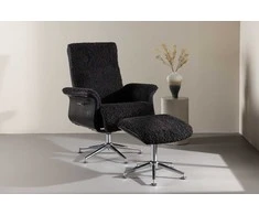 Sofa Venture Design Poilsio kėdė, Hagön, 82x82x112 cm, Tamsiai pilka