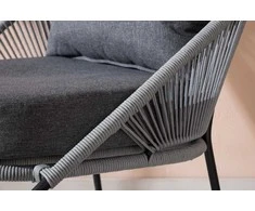 Sofa Venture Design Poilsio kėdė, Lindos 2 vnt., 85x78x73 cm, Pilka