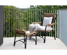 Sofa Venture Design Poilsio kėdė, Loreto, 87.5x98.5x86 cm, juoda