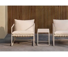 Venture Design Poilsio komplektas Messina smėlio spalvos, plienas