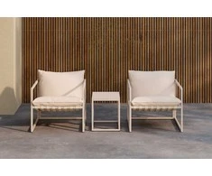 Venture Design Poilsio komplektas Messina smėlio spalvos, plienas