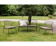 Venture Design Poilsio komplektas, Milano, 66x76x59 cm, Juoda